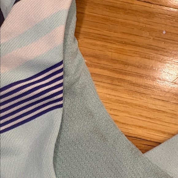 Lululemon Athletica Striped Aqua and Navy Bra - Picture 2 of 4